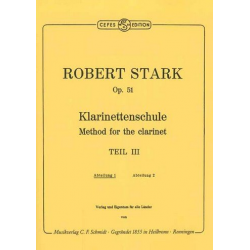 Klarinettenschule op.51 Teil 3 Band 1 -Robert Stark