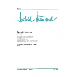 6 LIEDER OP.71A : FUER -Bertold Hummel