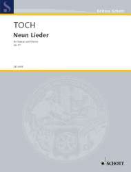 Neun Lieder op. 41 -Ernst Toch