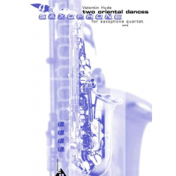 2 oriental dances - for 4 saxophones (SATB) -Valentin Hude