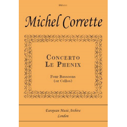 Concerto Le Phénix for 4 bassoons -Michel Corrette / Arr.Robert Paul Block