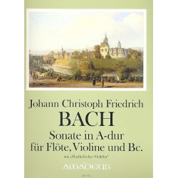 Sonate A-Dur - für Flöte, Violine und Bc -Johann Christoph Friedrich Bach