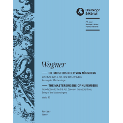 Die Meistersinger von Nürnberg, -Richard Wagner