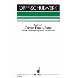Cantus-firmus-Sätze : -Carl Orff