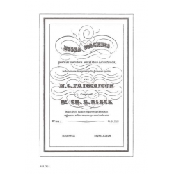 Rinck, Johann Christian Heinrich : Missa Solemnis -Johann Christian Heinrich Rinck