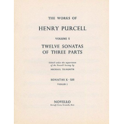 12 sonatas of 3 parts no.10-12 : for violin 1 -Henry Purcell