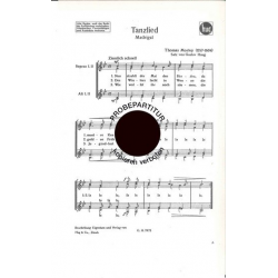 Tanzlied -Thomas Morley