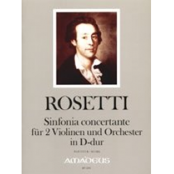 Sinfonia concertante D-Dur - für 2 Violinen -Francesco Antonio Rosetti (Rößler)