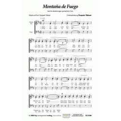 Montana de Fuego : für 3 stg gem Chor -Pasquale Thibaut