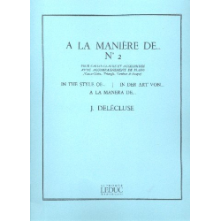 DELECLUSE J. : A LA MANIERE DE N02 -Jacques Delecluse