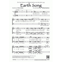 Earth Song (vierstimmig) - SATB -Michael Jackson / Arr.Peter Schnur