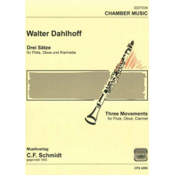 3 Sätze : für Flöte, Oboe und Klarinette -Walter Dahlhoff