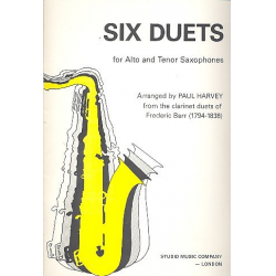 6 Duets for alto and tenor saxophones -Paul Harvey