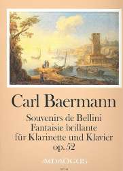 Souvenirs de Bellini op.52 - für Klarinette -Carl Baermann