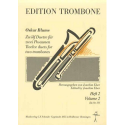 12 Duette Band 2 (Nr.7-12) -Oskar Blume