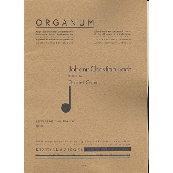 Quartett G-Dur : für 2 Flöten (Violinen), -Johann Christian Bach