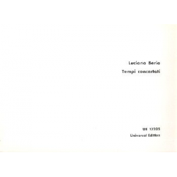 TEMPI CONCERTATI : FUER FLOETE, -Luciano Berio
