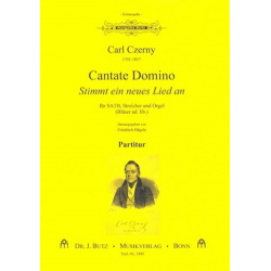 Cantate Domino : für gem Chor, Streicher -Carl Czerny