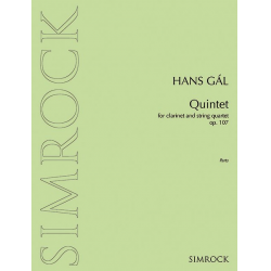 Quintett D-Dur (Studienpartitur) -Hans Gal