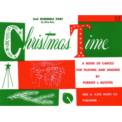 CHRISTMAS TIME-2ND ENSEMBLE EB SAX BOOK -Forrest L. Buchtel