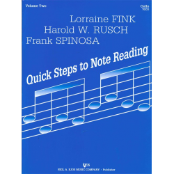 Quick Steps to Note Reading vol.2 : CELLO -Lorraine Fink / Arr.Harold W. Rusch