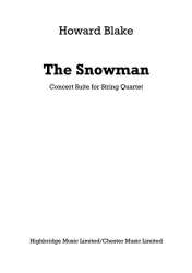 The Snowman for string quartet -Howard Blake