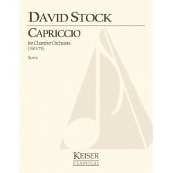 Capriccio for Small Orchestra - Full Score -David Stock