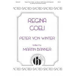 Regina Coeli -Peter von Winter / Arr.Martin Banner