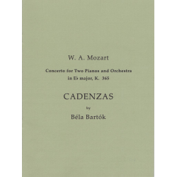 Cadenzas to Mozart's Concerto for 2 Pnos and Orch. -Bela Bartok