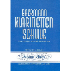 Klarinettenschule Band 5 Zweiter Teil op.64 -Carl Baermann / Arr.Oskar Schubert