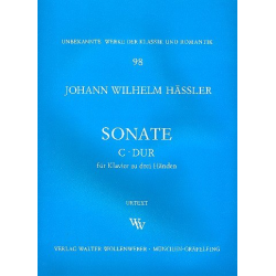 Sonate C-Dur für Klavier -Johann Wilhelm Häßler
