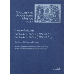 2 Sinfonien in D-Dur (VII:D1  und  VII:D13) -Leopold Mozart
