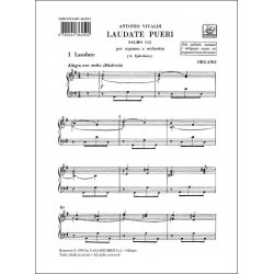 LAUDATE PUERI RV601 : FUER SOPRAN -Antonio Vivaldi