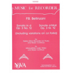 Sonate d-Moll op.3,12 -Paolo Benedetto Bellinzani