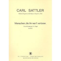 Menschen die ihr war't verloren -Carl Sattler