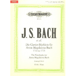 Die Clavier-Büchlein für Anna Magdalena Bach (1722 und 1725) (Auswahl) : -Johann Sebastian Bach