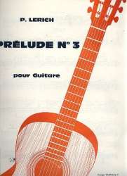 Prélude no.3 pour guitare -Pierre Lerich