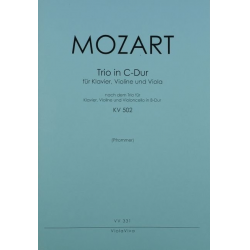 Trio C-Dur KV502 für Violine, Violoncello und Klavier -Wolfgang Amadeus Mozart