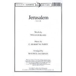Jerusalem for mixed chorus and -Sir Charles Hubert Parry