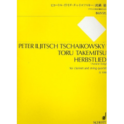 Herbstlied für Klarinette, 2 Violinen, -Piotr Ilich Tchaikowsky (Pyotr Peter Ilyich Iljitsch Tschaikovsky) / Arr.Toru Takemitsu