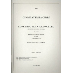 Konzert C-Dur op.14,6 für -Giovanni Battista Cirri