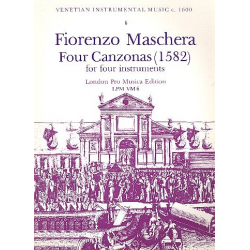 4 Canzonas for 4 instruments - Florento Maschera