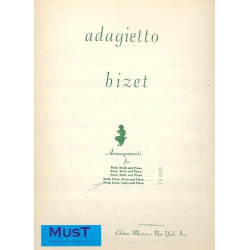 ADAGIETTO FOR FLUTE, VIOLIN, -Georges Bizet