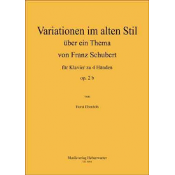 Variationen im alten Stil über ein Thema von Franz Schubert op.2b -Horst Ebenhöh