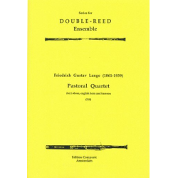 PASTORAL QUARTET FOR 2 OBOES, -Gustav Friedrich Lange