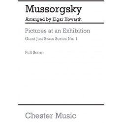 Pictures at an Exhibition for Brass Band - Score -Modest Petrovich Mussorgsky / Arr.Elgar Howarth