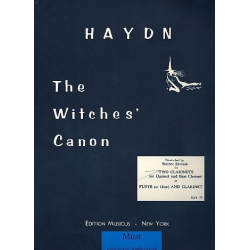 The Witches' Canon for 2 clarinets -Franz Joseph Haydn