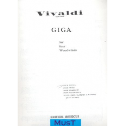 Giga for 4 flutes -Antonio Vivaldi