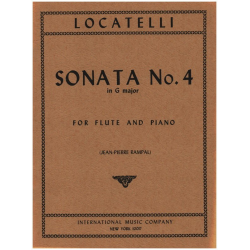 SONATA G MAJOR NO.4 : FOR FLUTE AND - Pietro Locatelli