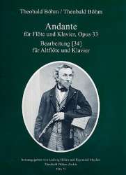 Andante op.33 für Altflöte in G und Klavier -Theobald Boehm